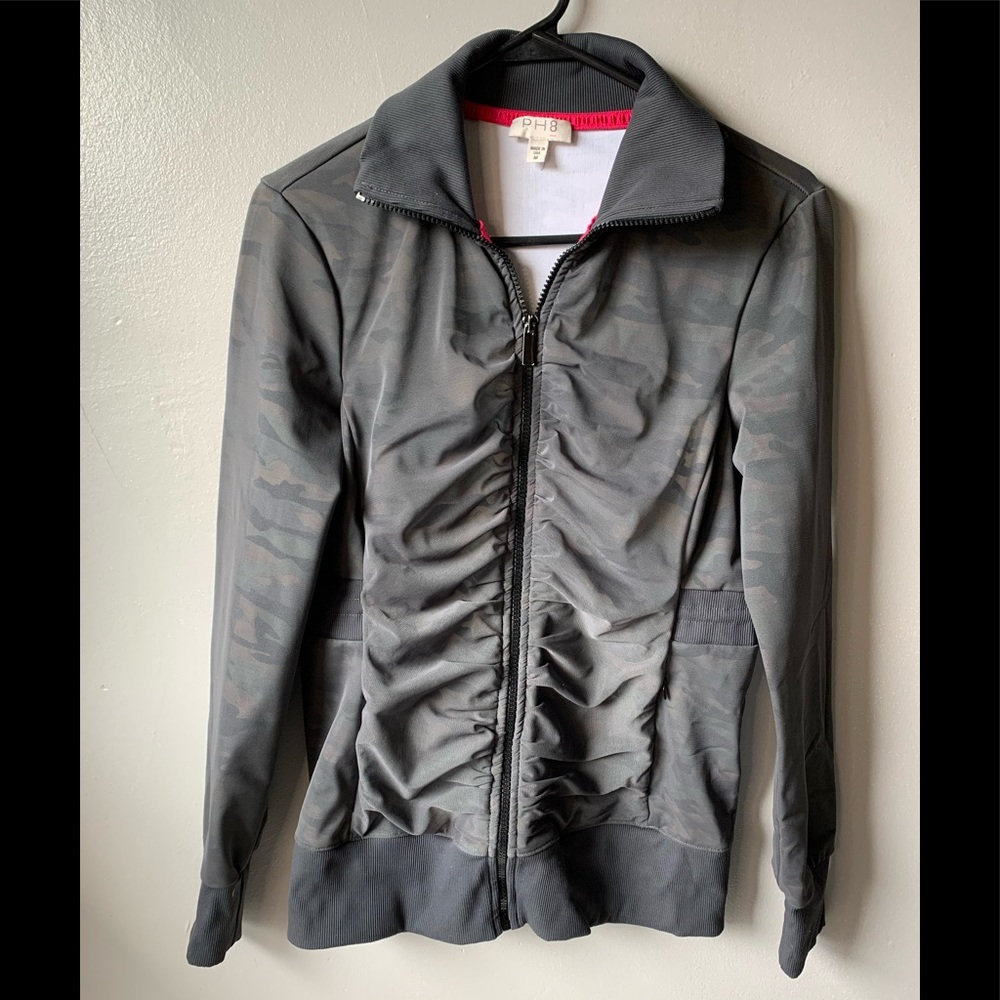 PH8 Athletic Camo Lined Zip Up Jacket